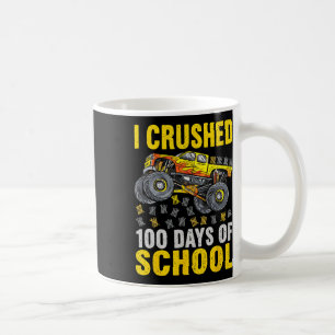 Funny Kids I Crushed 100 Days Of School Boys Truck Coffee Mug