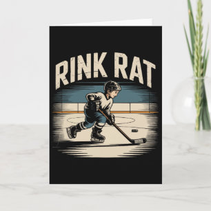 Funny Kids Ice Hockey Player Rink Rat  Card
