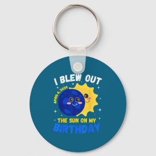 Funny Kids Solar Eclipse 4 08 24 Keychain