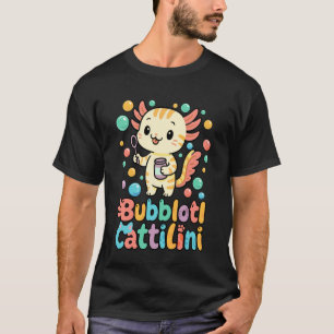 Funny Kids Who Love Bubbles Italian Brainrot Cat A T-Shirt