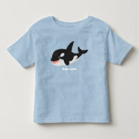 Funny killer whale orca cute cartoon illustration