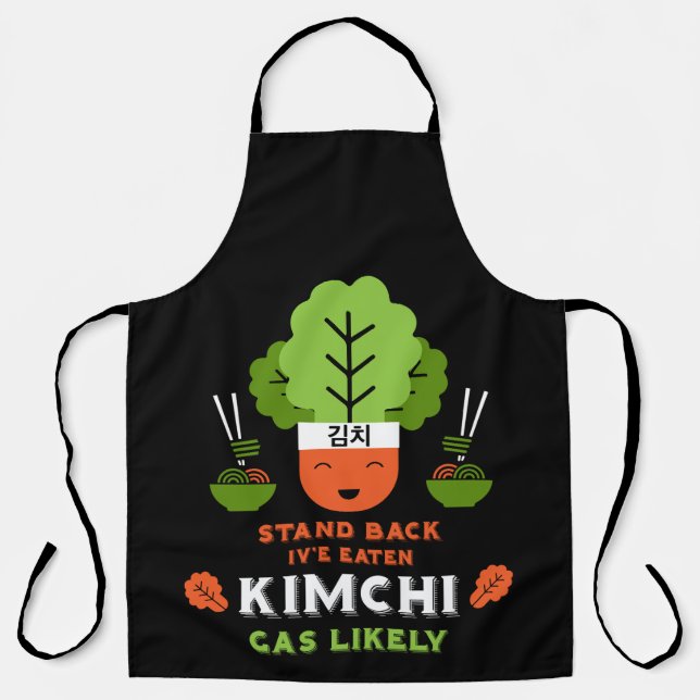 Funny Kimchi Eater Apron (Front)