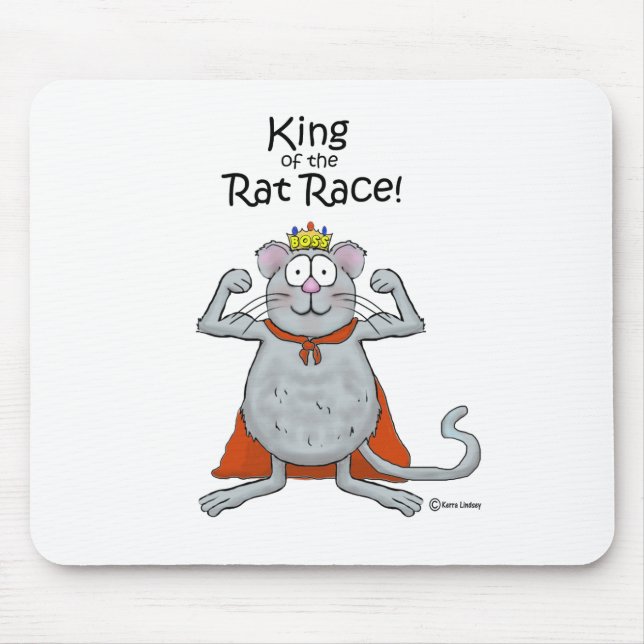 Funny King of the Rat Race Boss Boss's Day Mouse Pad (Front)