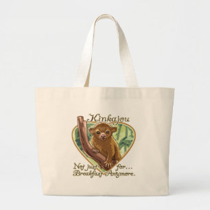 Funny Kinkajou Gear by Mudge Studios Large Tote Bag