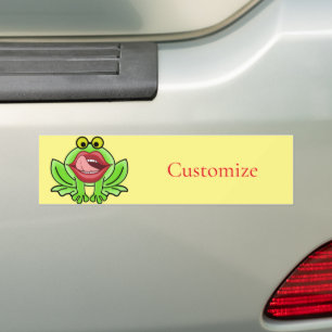 Funny Kiss A Toad Thunder_Cove Bumper Sticker