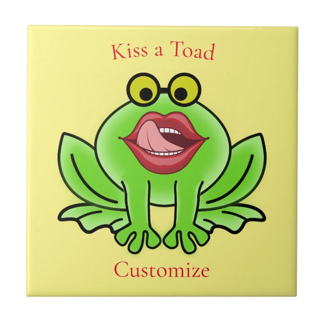Funny Kiss A Toad Thunder_Cove Tile (Front)