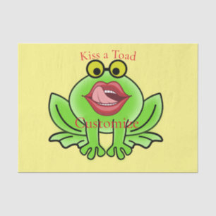 Funny Kiss A Toad Thunder_Cove Tissue Paper