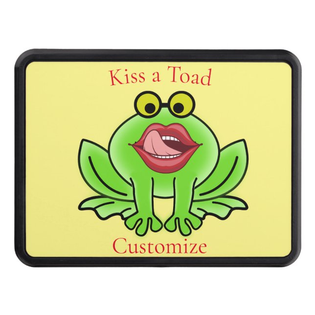 Funny Kiss A Toad Thunder_Cove Trailer Hitch Cover (Front)