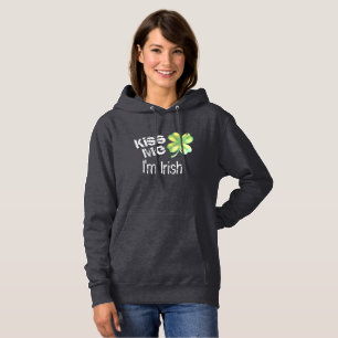 Funny Kiss Me I'm Irish St. Patrick's Day Women's Hoodie