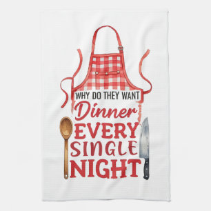 Funny Kitchen Apron Design Towel