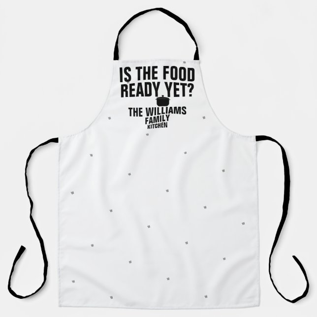 funny kitchen cooking family apron (Front)
