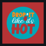 Funny Kitchen Pun Typography Trendy Retro Colour Poster<br><div class="desc">Colourful typography art with retro and vibrant colours. Funny puns and quotes about food, cooking, baking and dining. Perfect decoration for your kitchen, diner, café, bakery shop or restaurant. Background colour (the circle and the square) is customizable via the Design Tool.</div>