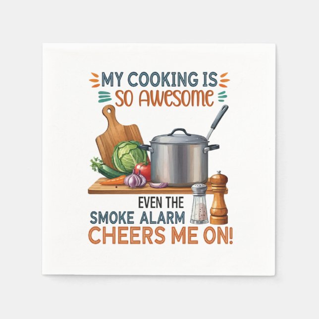 Funny Kitchen Quote Design (2) Napkin (Front)
