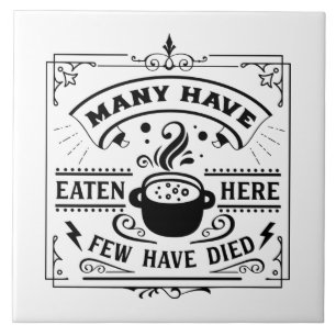 funny kitchen word art tile