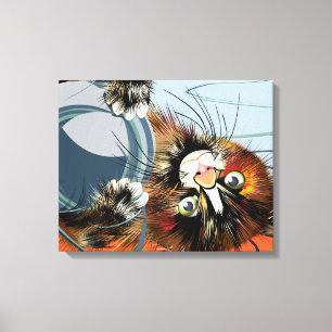 Funny Kitten Canvas Print