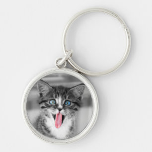 Funny Kitten Keychain