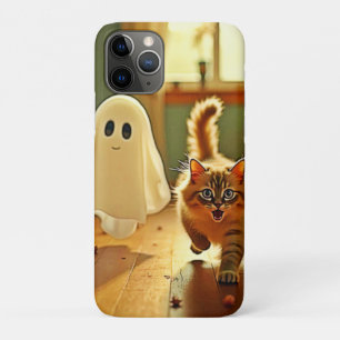 Funny Kitten Spooky Friend iPhone 11 Pro Case