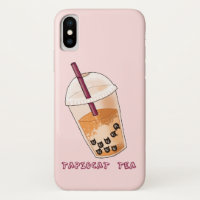 Funny Kitty Cat Bubble Tea Pun | Tapiocat Tea