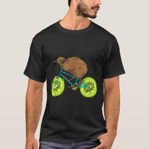 Funny Kiwi Biker Cycling Gift New Zealand  T-Shirt