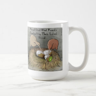 Funny Kiwi Birds Tending Their Fruit Coffee Mug
