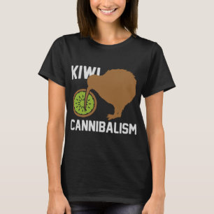 Funny Kiwi Cannibalism Bird Cannibalistic Bird Gif T-Shirt