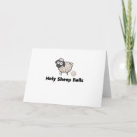 Funny Knitting Crochet Craft Holy Sheep Balls