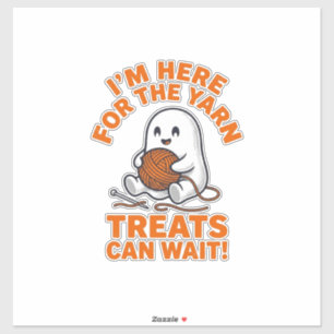 Funny Knitting Ghost Vintage Engraving Design_1