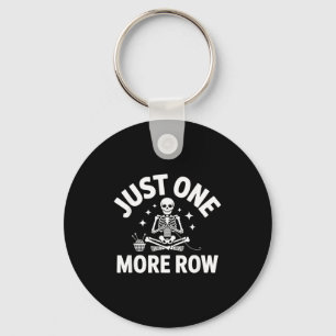 Funny Knitting Skeleton Hobby Crochet Humor Yarn L Keychain