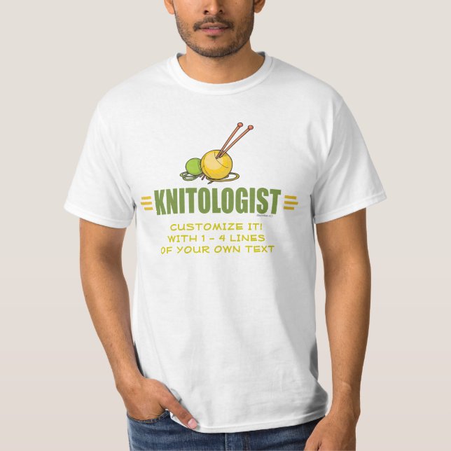 Funny Knitting T-Shirt (Front)
