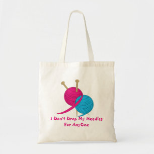 Funny Knitting Wool And Needles Novelty Design Tote Bag