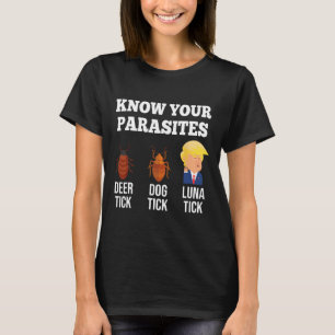 Funny Know Your Parasites Anti Trump Tick 2024 Ele T-Shirt