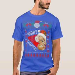 Funny Koala Christmas Lights Ugly Sweater Xmas 