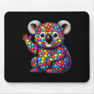 Funny Koala Lovers Polka Dots Happy Dot Day Girls  Mouse Pad