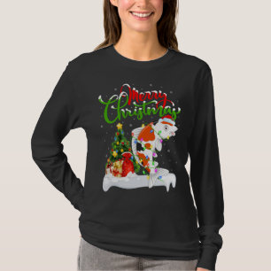 Funny Koi Fish Lover Xmas Lighting Koi Christmas T-Shirt