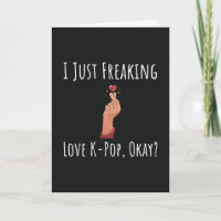 Funny Kpop Cards Korean Girl For Her