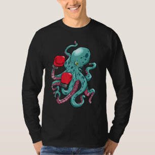 Funny Kraken Octopus Boxing Gloves Underwater Ocea T-Shirt