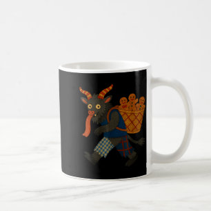 Funny Krampus Gingerbread Yarn Art Creepy Holiday  Coffee Mug