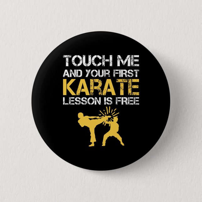 Funny Kyokushin Karate  2 Inch Round Button (Front)