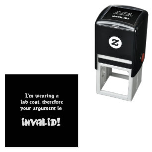 Funny Lab Coat Logic: The Ultimate Argument Ender Self-inking Stamp
