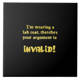 Funny Lab Coat Logic: The Ultimate Argument Ender Tile
