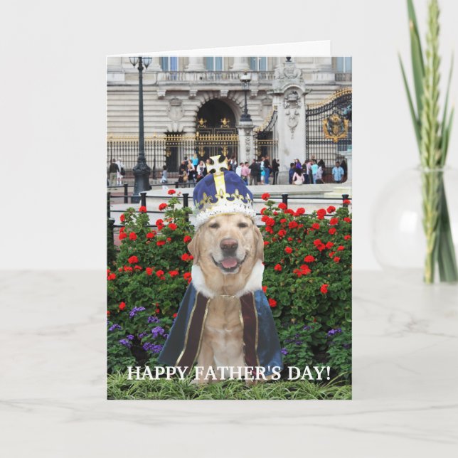 Funny Lab Father's Day Card (Front)