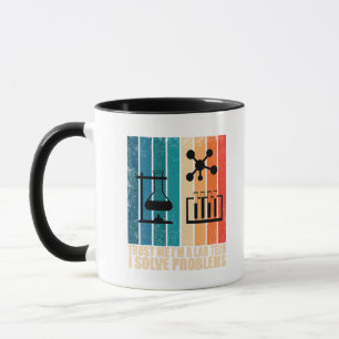Funny lab tech vintage laboratory technician humou mug
