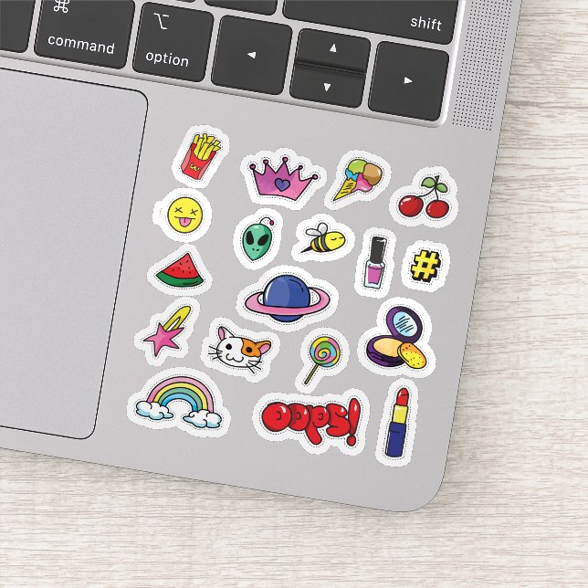Funny label sticker set  (Detail)