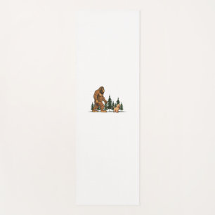 Funny Labradoodle Bigfoot Dog Walking Dog Mom Dad  Yoga Mat