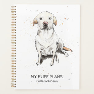 Funny Labrador Retriever aquarelle personnalisée