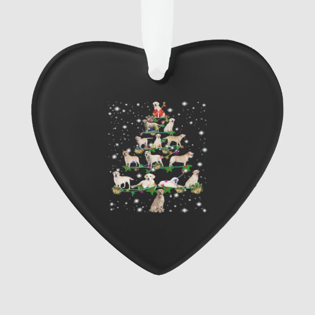 Funny Labrador Retriever Christmas Tree Classic T- (devant)