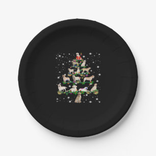 Funny Labrador Retriever Christmas Tree Classic T- Paper Plate