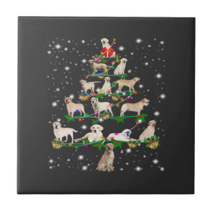 Funny Labrador Retriever Christmas Tree Classic T- Tile