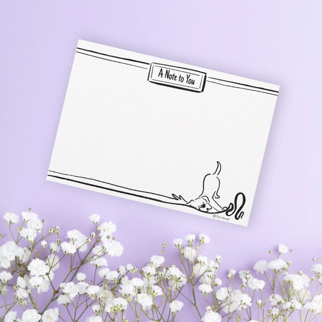 Funny Labrador Retriever Custom Cute Dog Note Card (Creator Uploaded)