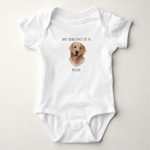 Funny Labrador Retriever Watercolor Graphic Puppy Baby Bodysuit